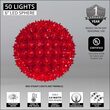 6" Red T5 LED Starlight Sphere, 50 Lights