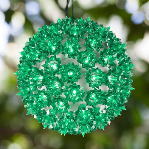 6" Green T5 LED Starlight Sphere, 50 Lights