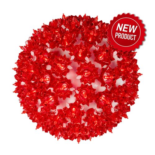 6" Red T5 LED Starlight Sphere, 50 Lights