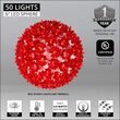 6" Red T5 LED Starlight Sphere, 50 Lights