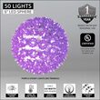 6" Purple T5 LED Starlight Sphere, 50 Lights