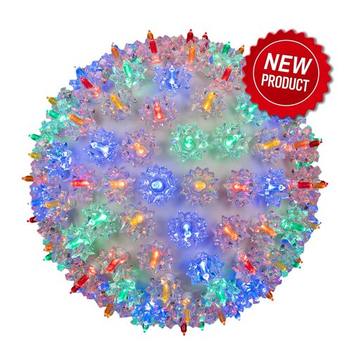 6" Multicolor T5 LED Starlight Sphere, 50 Lights