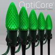 C9 Green OptiCore Christmas LED Pathway Lights, 25 Lights, 4.5 Inch Stakes, 25'