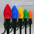 C7 Multicolor OptiCore Christmas Pathway Lights, 25 Lights, 5 Inch PathPRO Stakes, 25'