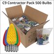 C9 Multicolor OptiCore LED Bulbs, Contractor Pack 