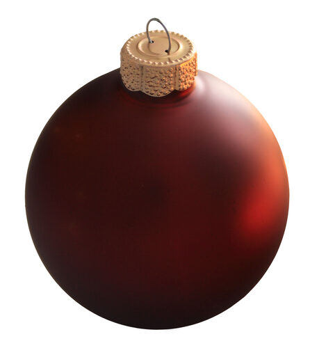 Burgundy Ball Ornament