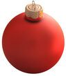 Fire Orange Ball Ornament