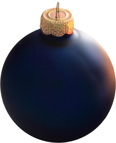 Midnight Blue Ball Ornament