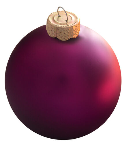 Plum Ball Ornament