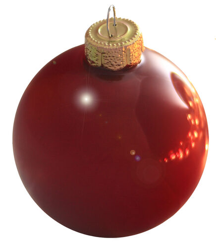 Rubine Ball Ornament