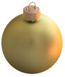 Soft Yellow Ball Ornament