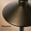 24" Magnolia Classic Path Light, 7" Hat, Antique Bronze