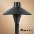 24" Magnolia Classic Path Light, 7" Hat, Black
