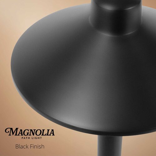 24" Magnolia Classic Path Light, 7" Hat, Black