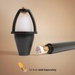 24" Magnolia Classic Path Light, 7" Hat, Black