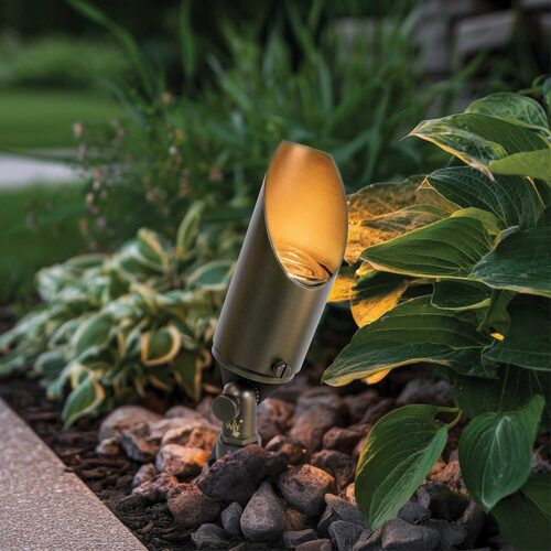 Athens Low Voltage Landscape Lighting Outdoor Spotlight, Antique Bronze