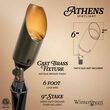 Athens Low Voltage Landscape Lighting Outdoor Spotlight, Antique Bronze