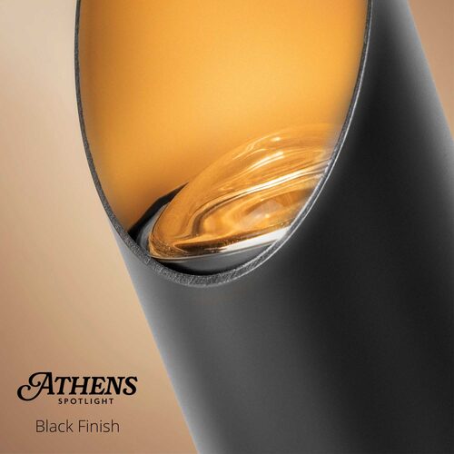 Athens Low Voltage Landscape Lighting Outdoor Spotlight, Black