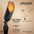 Athens Low Voltage Landscape Lighting Outdoor Spotlight, Black
