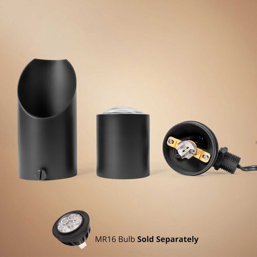 Athens Low Voltage Landscape Lighting Outdoor Spotlight, Black