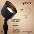 Scout Low Voltage Landscape Lighting Outdoor Spotlight, Black