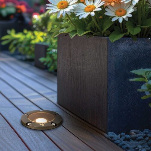 4.75" Savannah Landscape Well Light, Antique Bronze