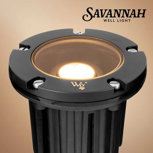 4.75" Savannah Landscape Well Light, Black