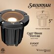 4.75" Savannah Landscape Well Light, Black
