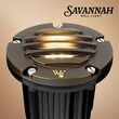 4.75" Savannah Landscape Well Light with Gravel Guard, Antique Bronze