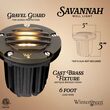 4.75" Savannah Landscape Well Light with Gravel Guard, Antique Bronze