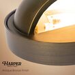 Harper Low Voltage Landscape Lighting Deck Light, Antique Bronze