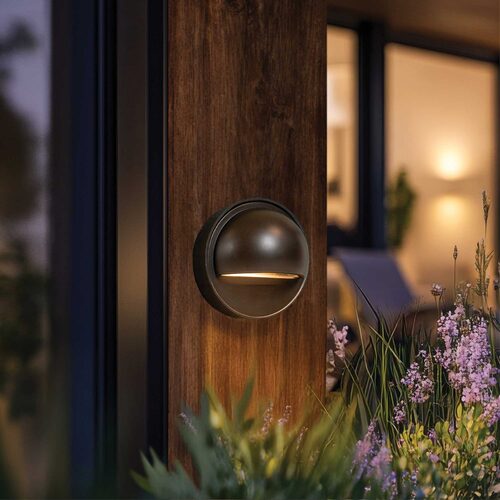 Harper Low Voltage Landscape Lighting Deck Light, Antique Bronze