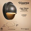 Harper Low Voltage Landscape Lighting Deck Light, Antique Bronze