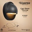 Harper Low Voltage Landscape Lighting Deck Light, Black