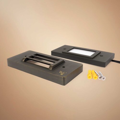 2W 240-Lumen Walker External Step Light, Antique Bronze