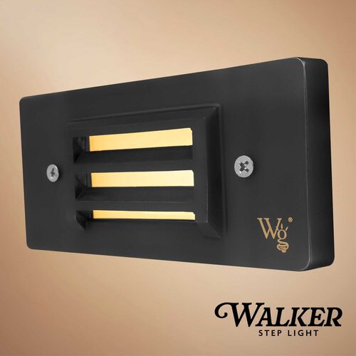 2W 240-Lumen Walker External Step Light, Black