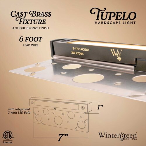 Tupelo Hardscape Light, Antique Bronze