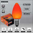 C7 Opaque Amber OptiCore LED Bulbs