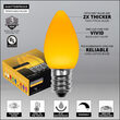 C7 Gold Smooth OptiCore Commercial LED Christmas Lights, 25 Lights, 25'