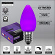 C7 Opaque Purple OptiCore LED Bulbs