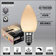 C7 Warm White Smooth OptiCore Commercial LED Christmas Lights, 25 Lights, 25'