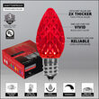 C7 Red OptiCore LED Bulbs