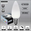 C9 Opaque Cool White OptiCore LED Bulbs