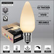 C9 Opaque Warm White OptiCore LED Bulbs