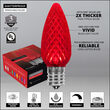 C9 Red OptiCore Commercial LED Christmas Lights, 25 Lights, 25'