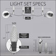 C9 Red / Warm White OptiCore Commercial LED Christmas Lights, 50 Lights, 50'