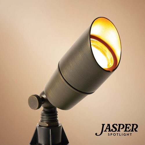 Jasper Low Voltage Landscape Lighting Outdoor Compact Spotlight, Antique Bronze