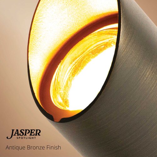 Jasper Low Voltage Landscape Lighting Outdoor Compact Spotlight, Antique Bronze