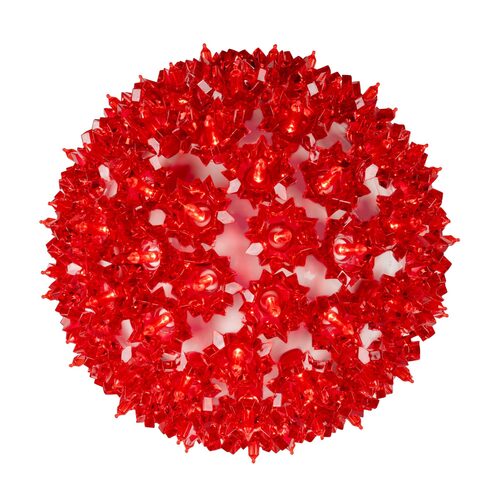 6" Red T5 LED Starlight Sphere, 50 Lights