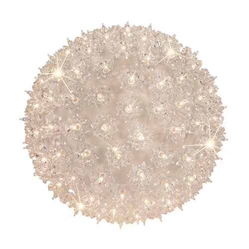 6" Warm White T5 LED Twinkle Starlight Sphere, 50 Lights